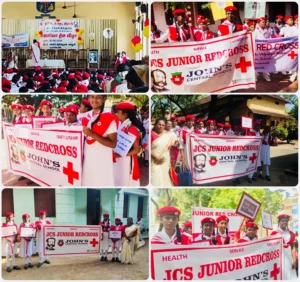 Read more about the article Our JRC club students along with Mrs. Juliet attended a rally at Nagercoil